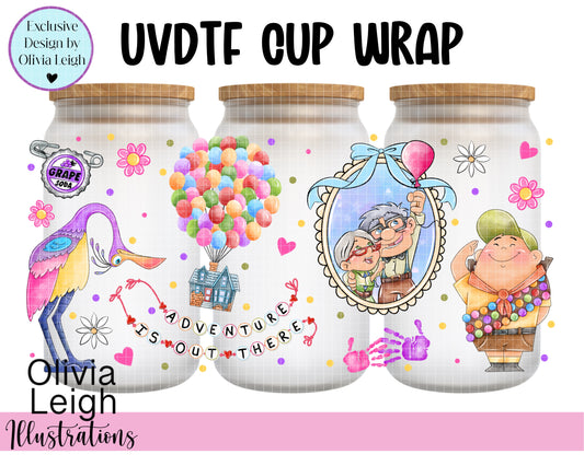 Up Cartoon Ready To Apply UvDtf Transfer