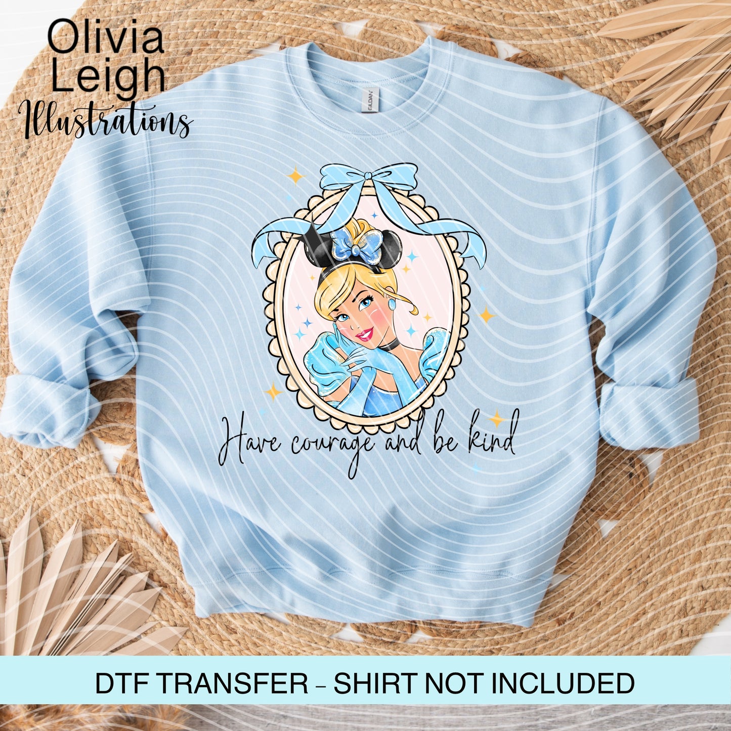 Princess C Cartoon Ready To Press Dtf Transfer
