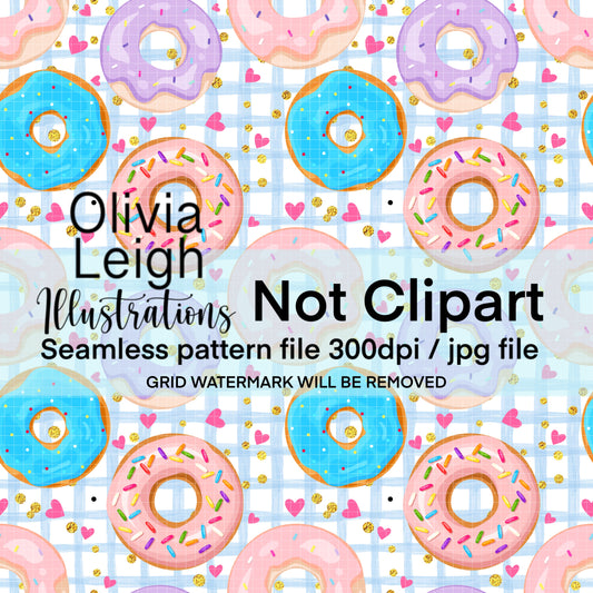 Donuts Seamless Pattern