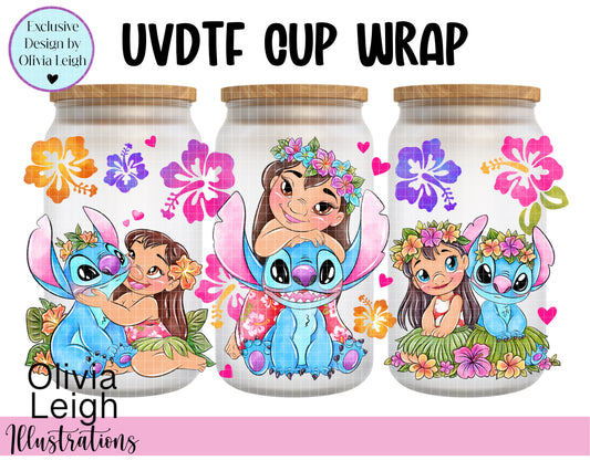 Stitch Cartoon Ready To Apply UvDtf Transfer