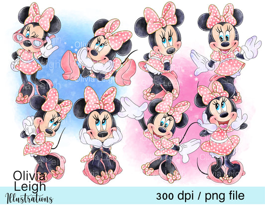 Miss Mouse Set Pink