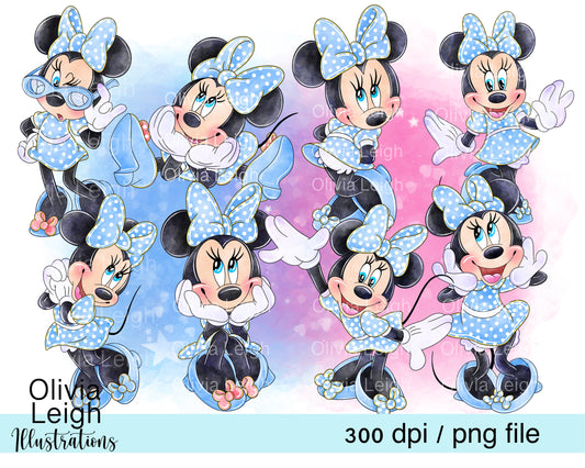 Miss Mouse Blue Set