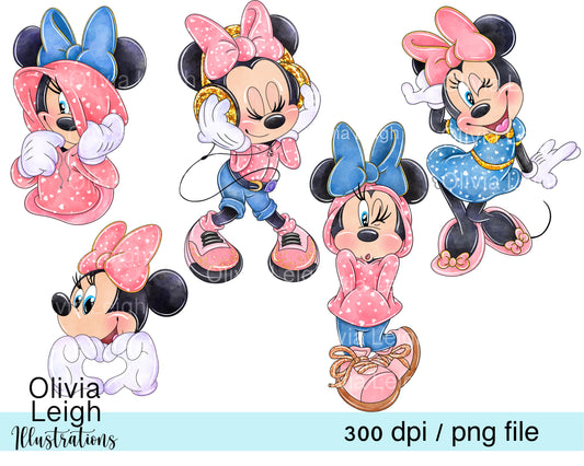 Miss Mouse Set Pink