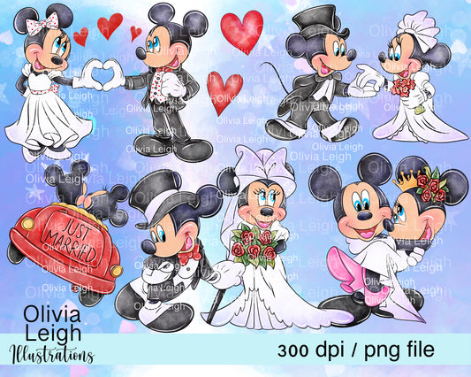 Mouse Wedding Day Set