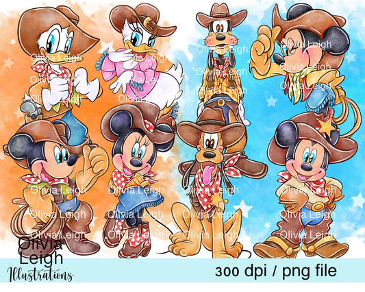 Cowboy Mouse Set