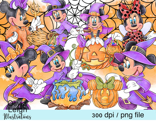 Miss Mouse Halloween Set