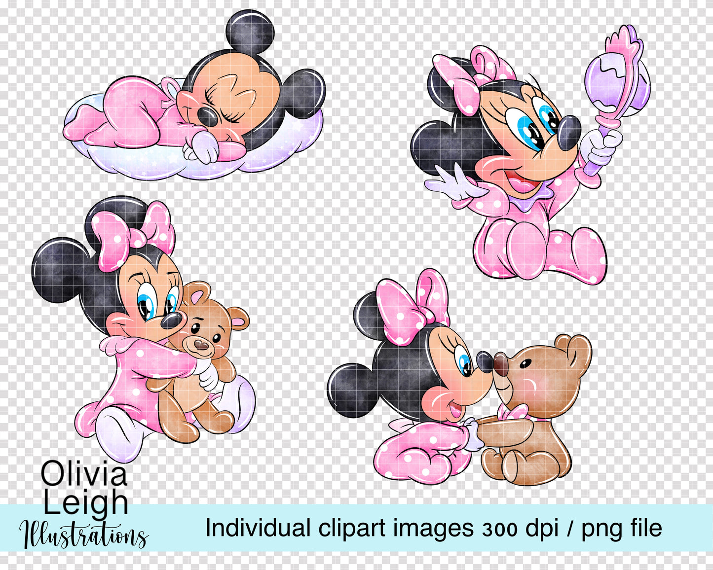 Baby Miss Mouse Set Pink