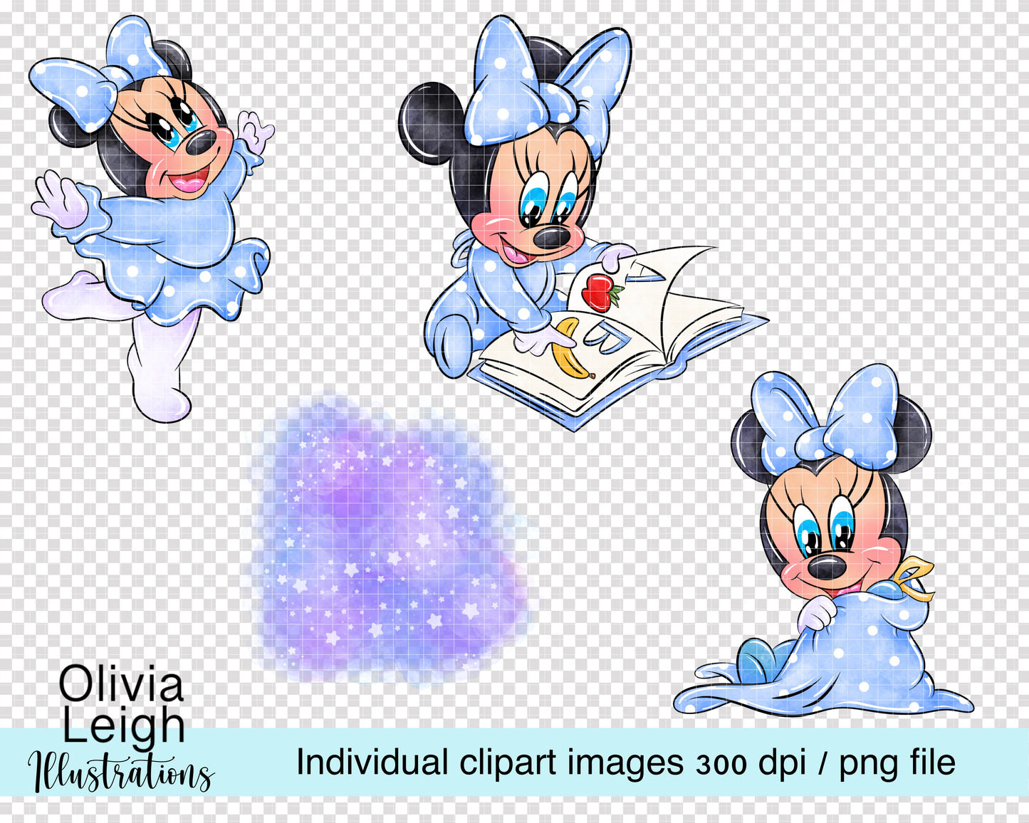 Baby Miss Mouse Set Blue