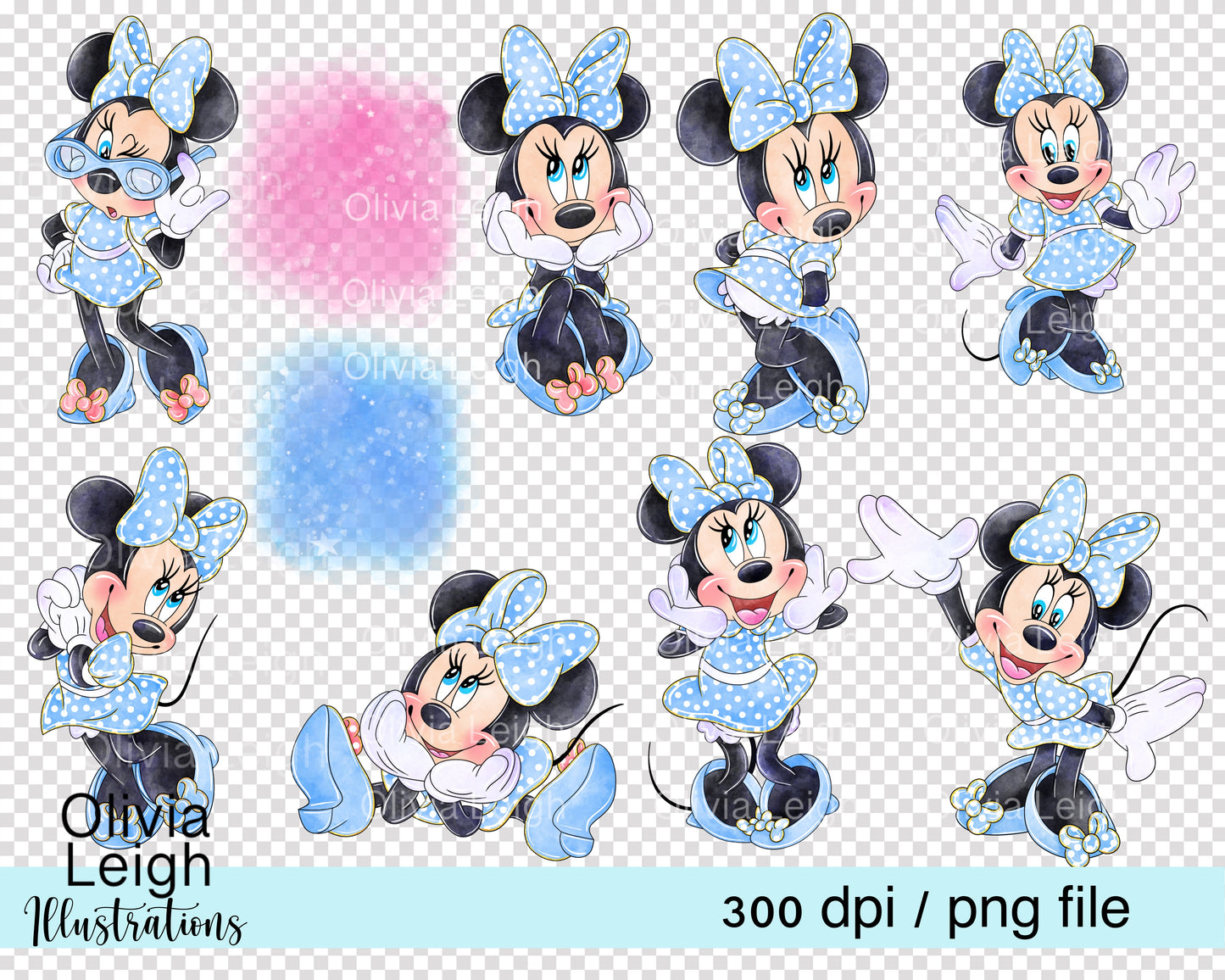 Miss Mouse Blue Set