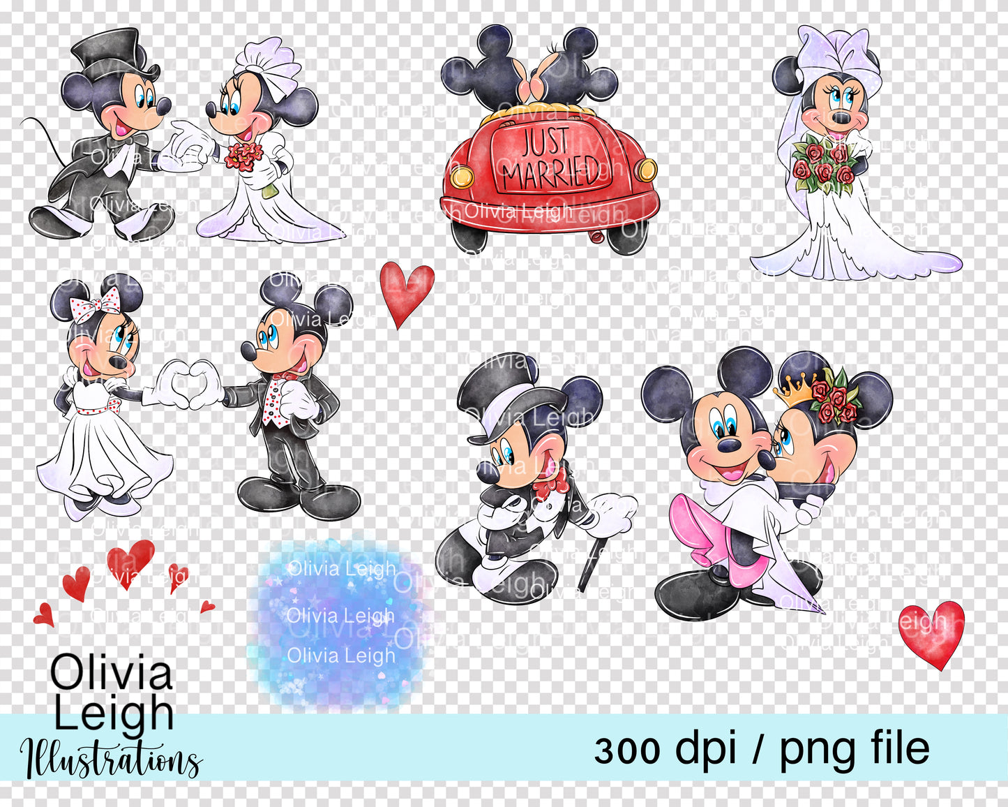 Mouse Wedding Day Set