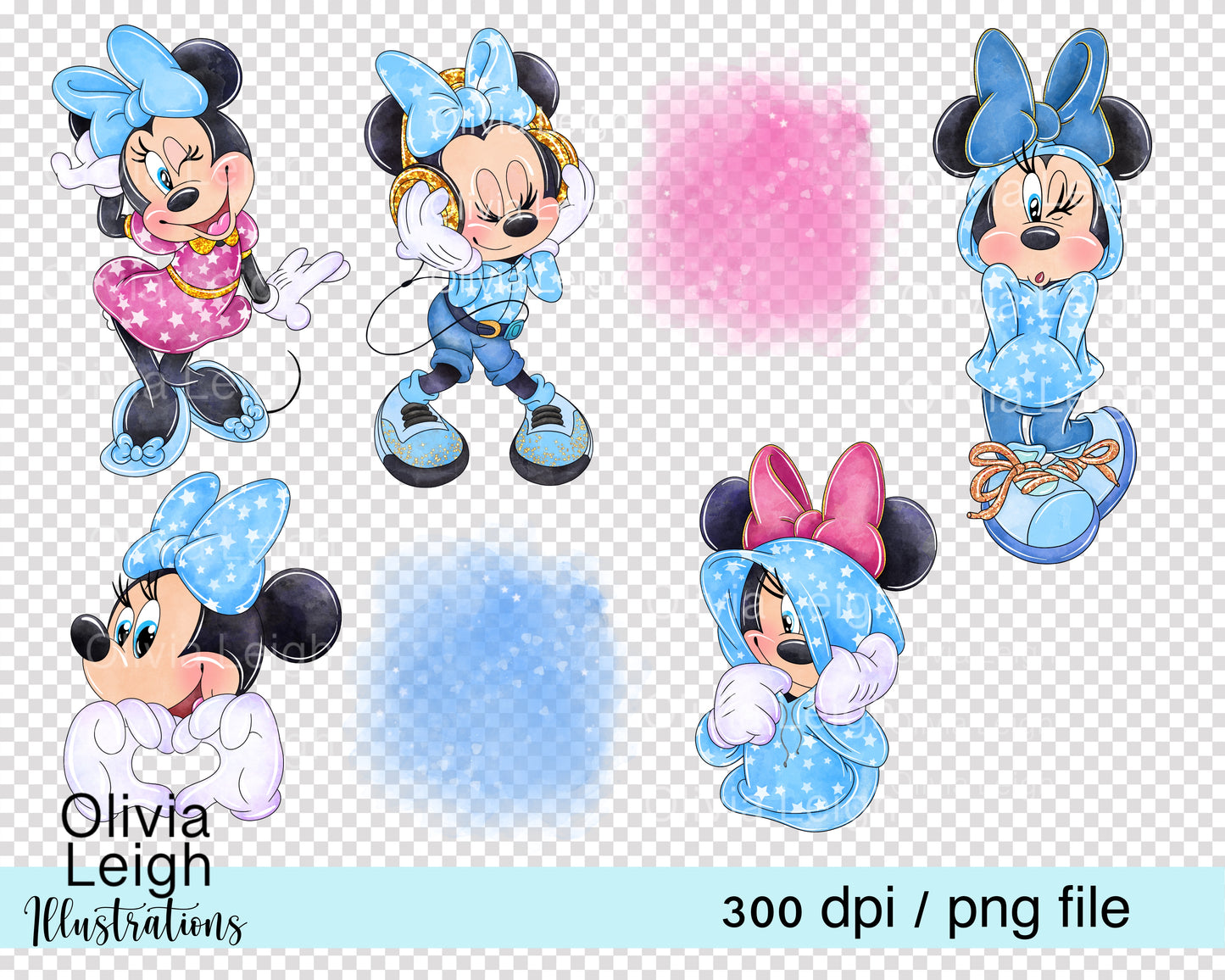 Miss Mouse Blue Set 2