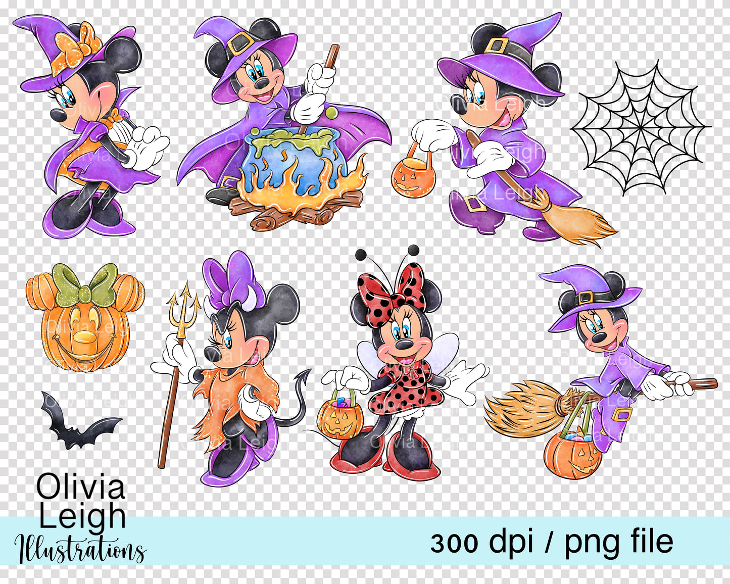 Miss Mouse Halloween Set