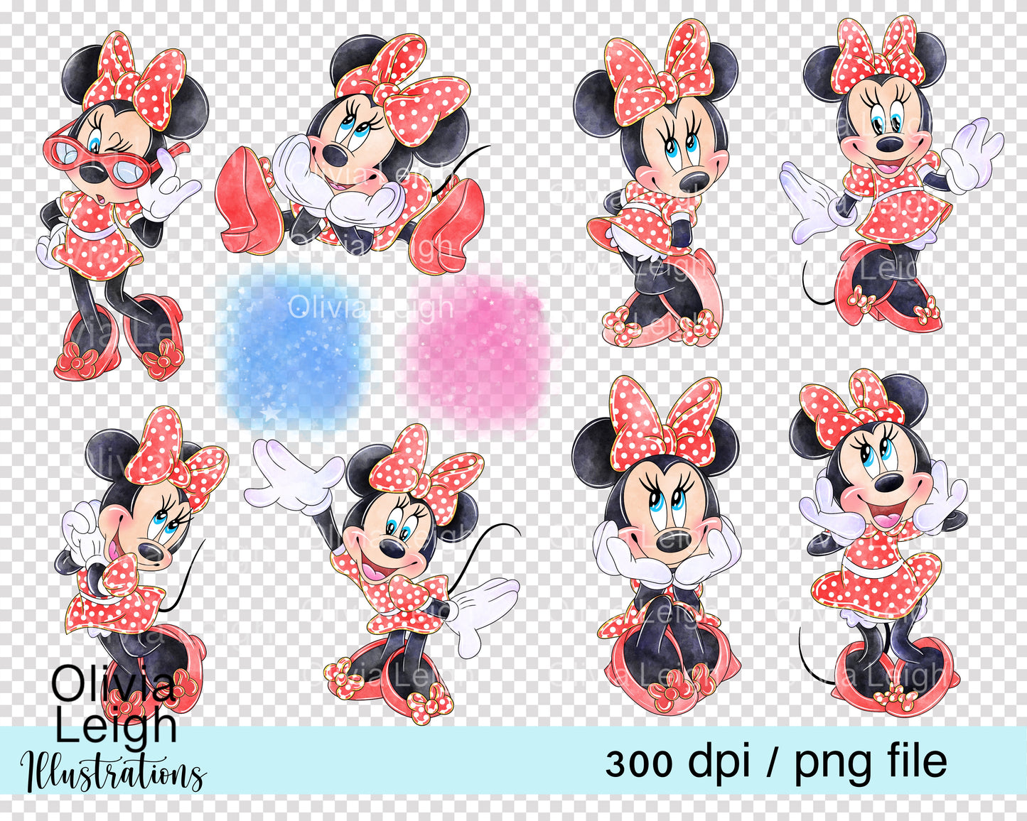 Miss Mouse Set Red