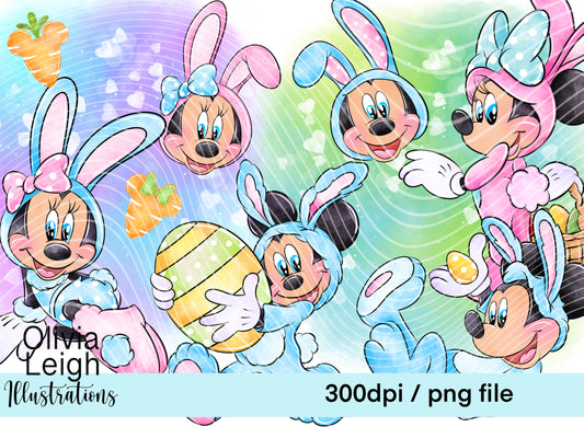 Mouse Friends Easter Set