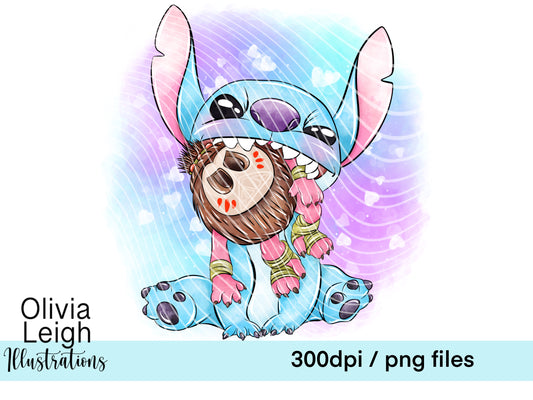 Stitch Cartoon Shirt Design