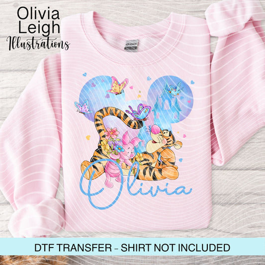 Winnie Friends Personalised Ready To Press Dtf Transfer
